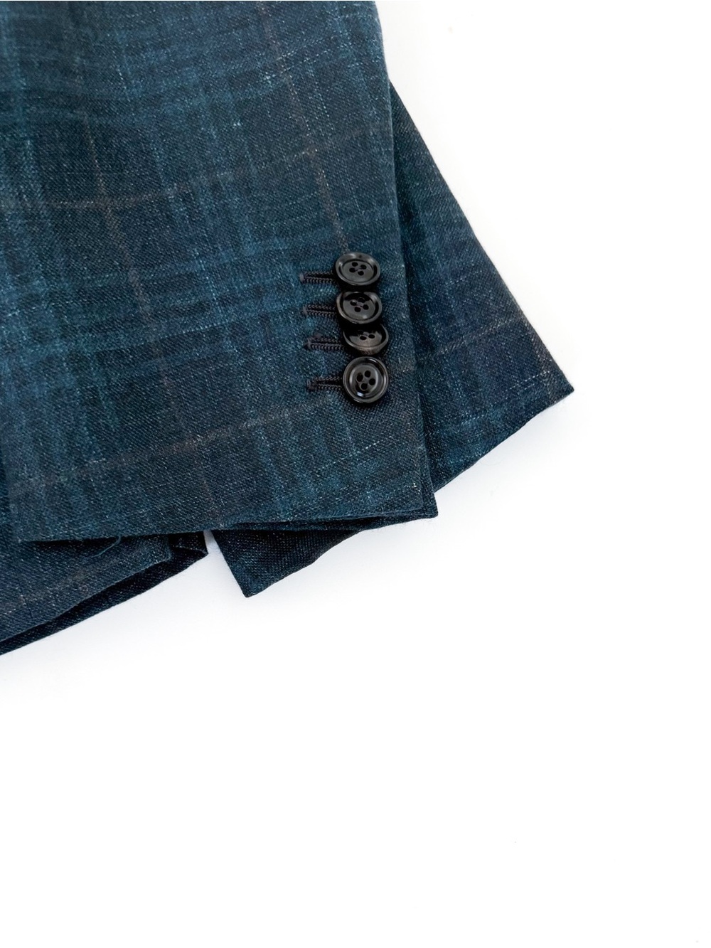 NEW Ermenegildo Zegna Cashmere Milano Easy Teal Plaid Sport Coat Men Blazer 40R - Picture 13 of 16